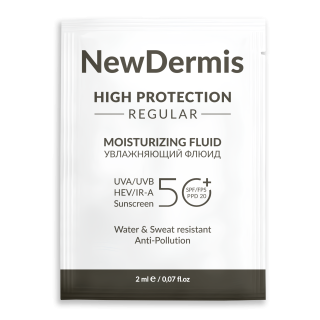 Саше HIGH PROTECTION REGULAR moistruizing fluid – увлажняющий флюид SPF 50+ PPD20, 2мл