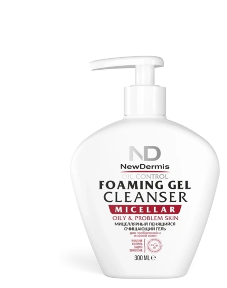 MICELLAR OIL CONTROL - Мицеллярный пенящийся очищающий гель для жирной и проблемной кожи, 300 мл СРОК 03.2026 1
